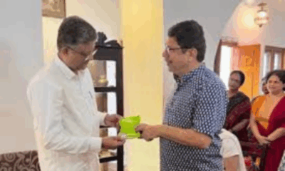 Sonkan Foods team with the Prince of Thanjavur discussing millet innovation and sustainable growth